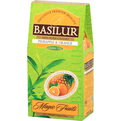 Herbata Zielona Pineapple & Orange "sypana" Stożek 100 g - Basilur