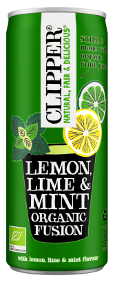 NAPÓJ OWOCOWY O SMAKU CYTRYNA - LIMONKA - MIĘTA BIO 250 ml - CLIPPER