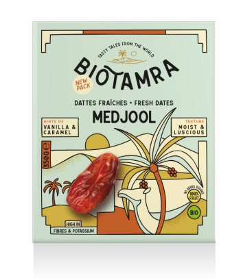 DAKTYLE MEDJOOL ŚWIEŻE BIO 350 g - BIOTAMRA