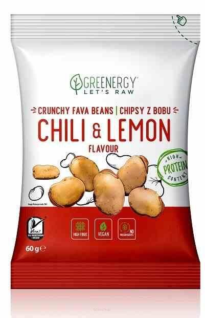 Chipsy z bobu chilli z cytryna 60g