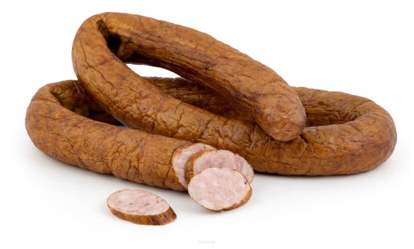 KIEŁBASA FIRMOWA BIO (około 0,45 kg) - FARMY ROZTOCZA (NA ZAMÓWIENIE)