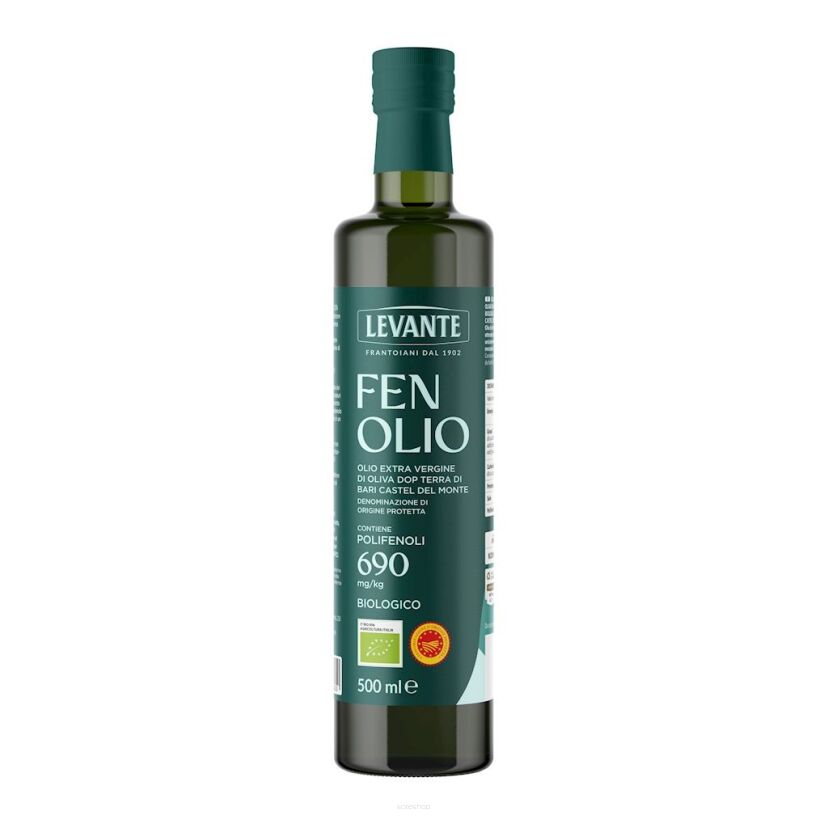 OLIWA Z OLIWEK EXTRA VIRGIN WYSOKOPOLIFENOLOWA FENOLIO PDO TERRA DI BARI CASTEL DEL MONTE BIO 500 ml - LEVANTE