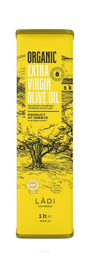 Oliwa z oliwek extra virgin BIO 1000 ml - Ladi Tsouderos Ltd
