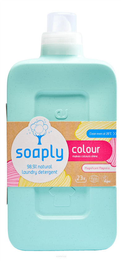 PŁYN DO PRANIA KOLOROWYCH UBRAŃ MAGNOLIA ECO 1 L (23 PRAŃ) - SOAPLY