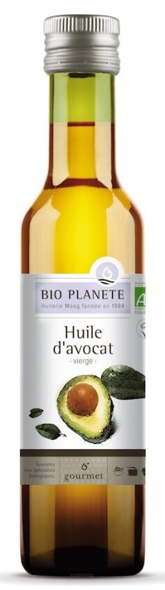 OLEJ Z MIĄŻSZU AWOKADO TŁOCZONY NA ZIMNO BIO 250 ml - BIO PLANETE