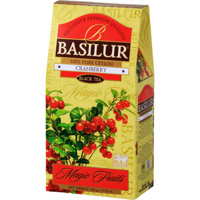 Herbata czarna CRANBERRY stożek 100g - Basilur