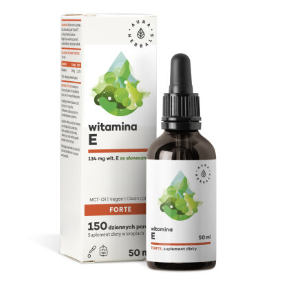 Witamina E 200 IU FORTE, MCT, krople 50 ml Aura Herbals