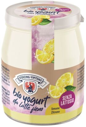 JOGURT CYTRYNOWY Z MLEKA SIENNEGO BEZ LAKTOZY BEZGLUTENOWY BIO 150 g (SŁOIK) - STERZING-VIPITENO