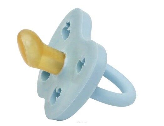 Kauczukowy smoczek anatomiczny kaczki, w kolorze niebieskim 0-3 miesięcy