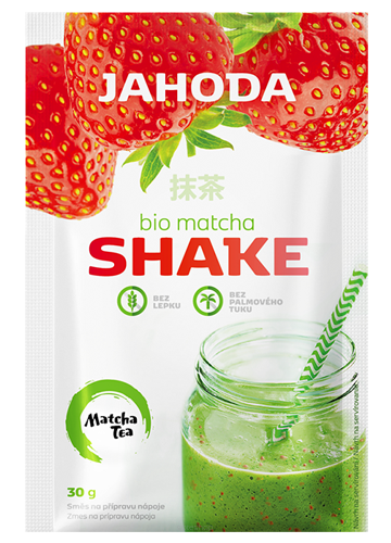 SHAKE Z MATCHĄ I TRUSKAWKAMI BEZGLUTENOWY BIO 30 g - AMYLON