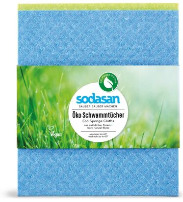 Ściereczki gąbczaste, biodegradowalne 2szt (175 x 200mm)