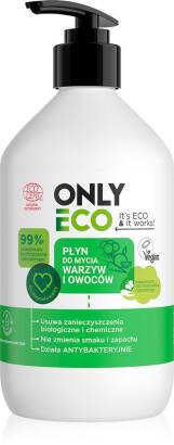 PŁYN DO MYCIA OWOCÓW I WARZYW 500 ml - ONLY ECO