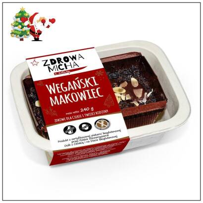WEGAŃSKI MAKOWIEC BEZGLUTENOWY 200 g - ZDROWA MICHA (NA ZAMÓWIENIE - PRODUKT SEZONOWY)