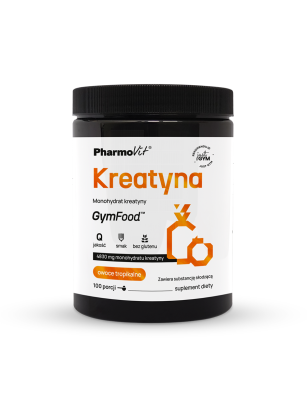 Kreatyna Monohydrat kreatyny 500 g (owoce tropikalne) | GymFood Pharmovit