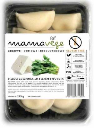 Pierogi ze szpinakiem i serem typu feta BEZGL 275 g