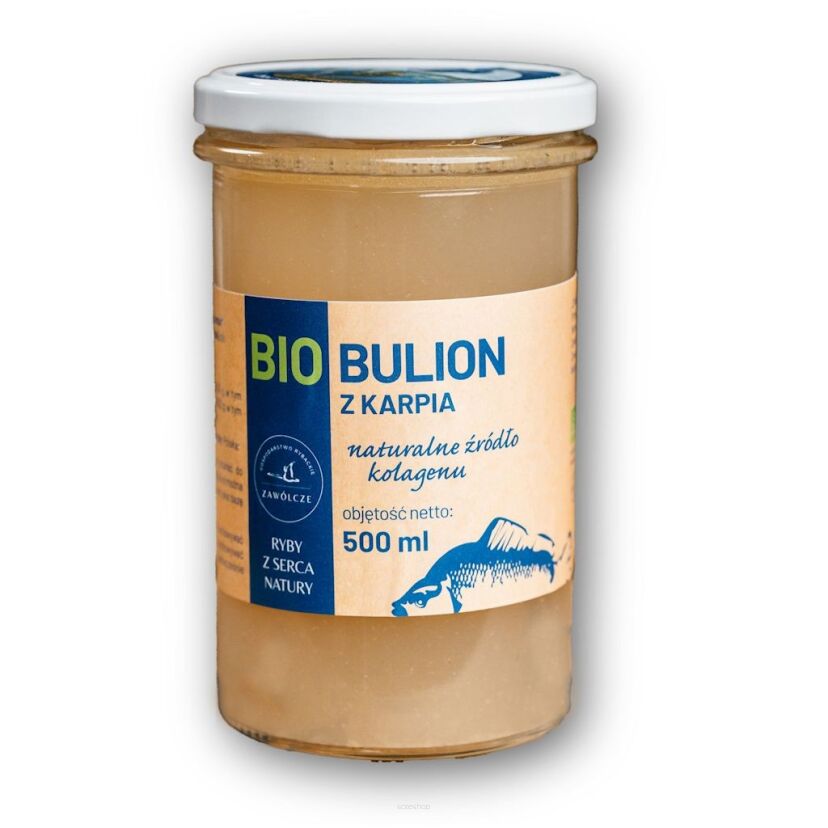 BULION Z KARPIA (KOLAGEN) BIO 500 ml - GOSPODARSTWO RYBACKIE ZAWÓLCZE