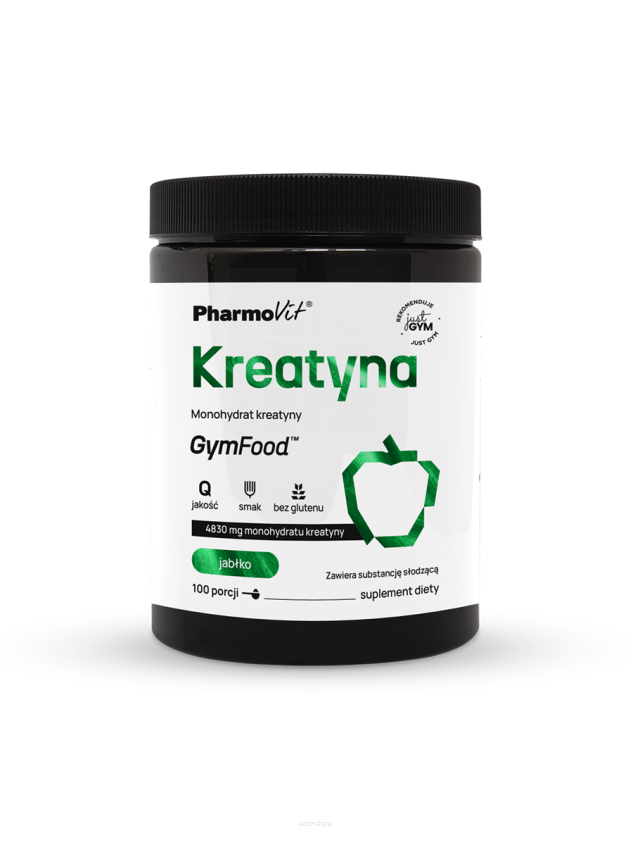 Kreatyna Monohydrat kreatyny 500 g (jabłko) | GymFood Pharmovit