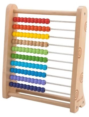 Drewniane liczydło od 36m-ca (27x9x32cm) fsc