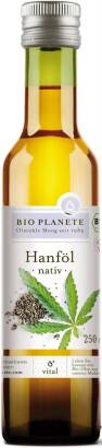OLEJ Z KONOPI TŁOCZONY NA ZIMNO BIO 250 ml - BIO PLANETE
