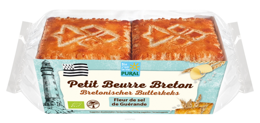 CIASTKA MAŚLANE BRETOŃSKIE Z SOLĄ MORSKĄ BIO 220 g - PURAL