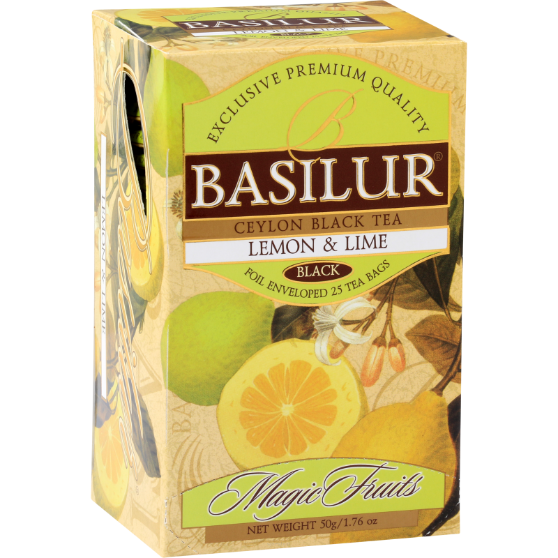 Czarna Herbata Lemon & Lime Saszetki 25 x 1,8 g - Basilur