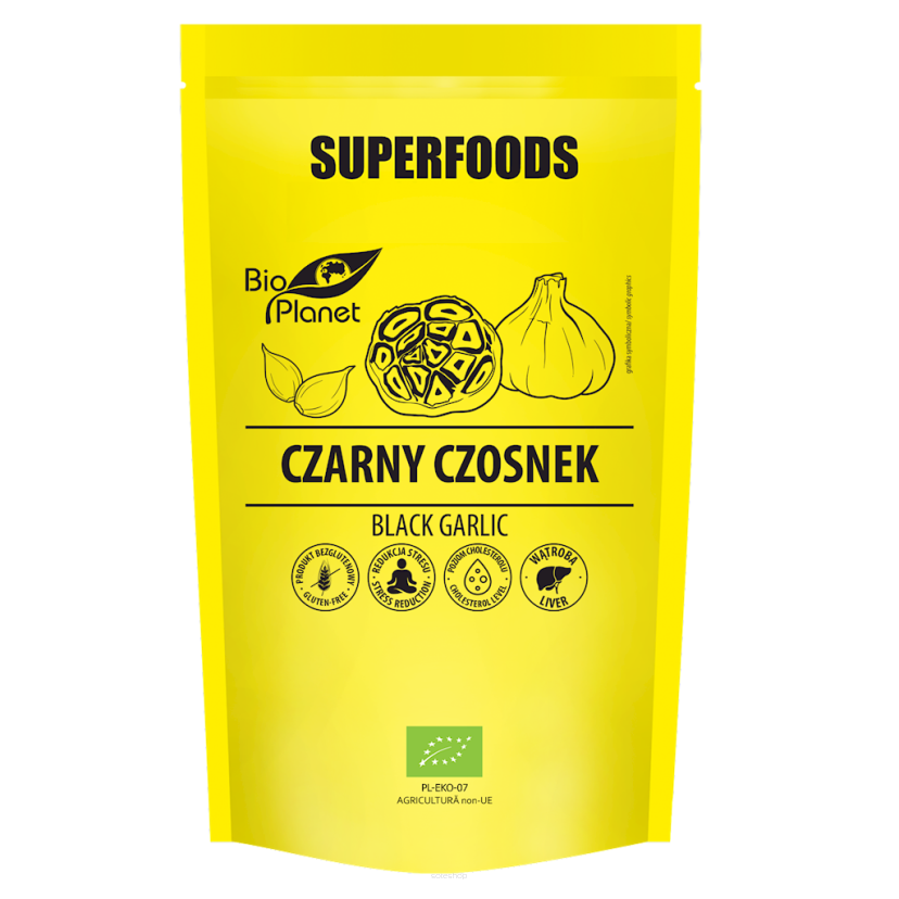 CZARNY CZOSNEK BEZGLUTENOWY BIO 70 g - BIO PLANET SUPERFOODS