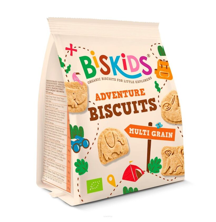 CIASTECZKA WIELOZBOŻOWE ZWIERZĘTA BIO 100 g - BISKIDS
