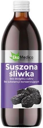 Suszona śliwka sok z suszonej śliwki 500ml EkaMedica