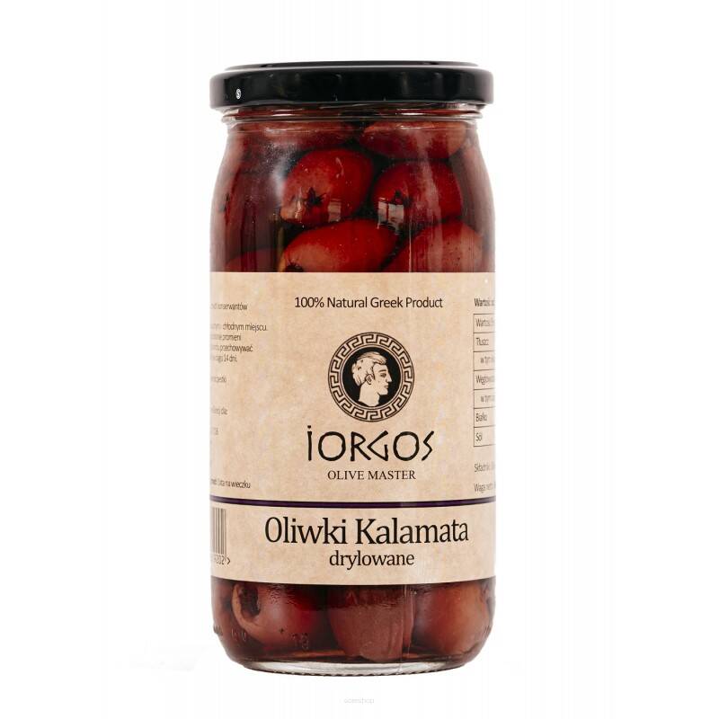 Oliwki drylowane  kalamata 360g - Iorgos