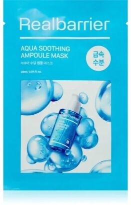 MASECZKA KOREAŃSKA W PŁACHCIE AQUA SOOTHING AMPOULE 28 ml - REAL BARRIER