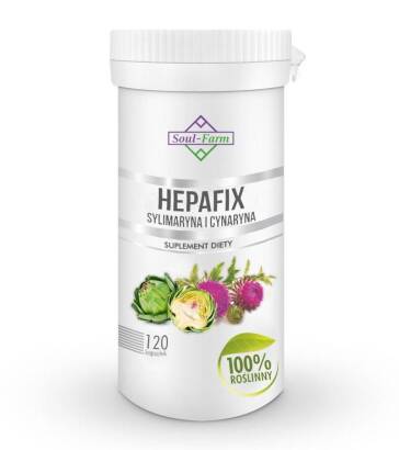 HEPAFIX SYLIMARYNA I CYNARYNA 120 KAPSUŁEK (560 mg) - SOUL FARM