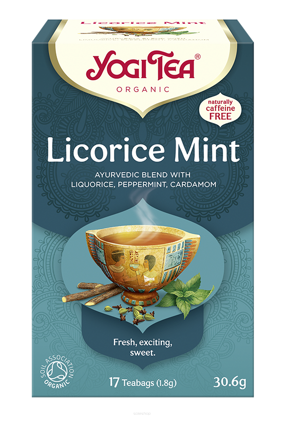 HERBATKA MIĘTA Z LUKRECJĄ (LICORICE MINT) BIO (17 x 1,8 g) 30,6 g - YOGI TEA