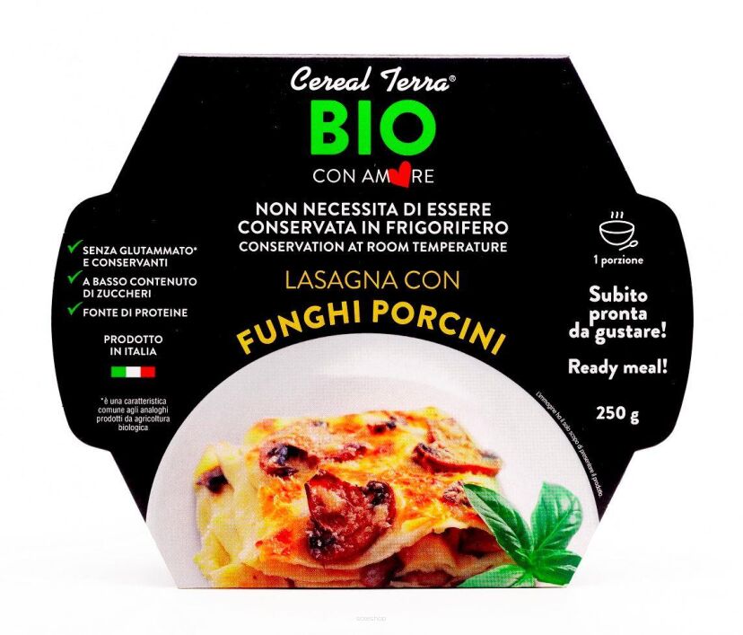 LASAGNE Z GRZYBAMI BIO 250 g - CEREAL TERRA