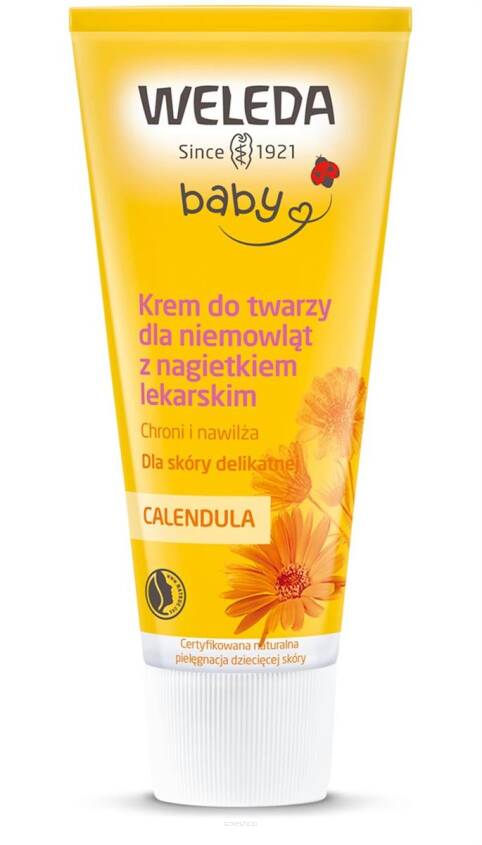 KREM DO TWARZY DLA NIEMOWLĄT Z NAGIETKIEM LEKARSKIM ECO 50 ml - WELEDA