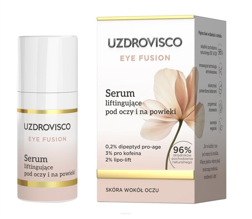 SERUM POD OCZY I NA POWIEKI LIFTINGUJĄCE 15 ml - UZDROVISCO (EYE FUSION)