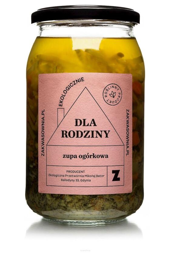 ZUPA OGÓRKOWA BIO 900 ml - DELIKATNA (ZAKWASOWNIA)