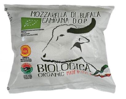 MOZZARELLA DI BUFALA (Z MLEKA BAWOLEGO) KULKA BIO 250 g (125 g) - BIOLOGICA