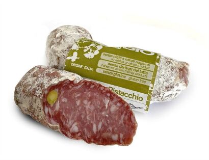 SALAMI Z PISTACJĄ BEZGLUTENOWE BIO 160 g - PRIMAVERA