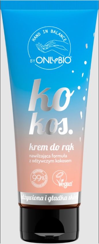 KREM DO RĄK KOKOS 50 ml - ONLYBIO HAND IN BALANCE