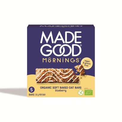 BATONIKI OWSIANE SOFT Z JAGODAMI BEZGLUTENOWE BIO (5 x 30 g) 150 g - MADEGOOD MORNINGS