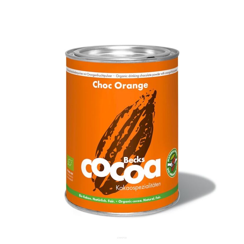 CZEKOLADA DO PICIA POMARAŃCZOWO - IMBIROWA BEZGLUTENOWA BIO 250 g - BECKS COCOA