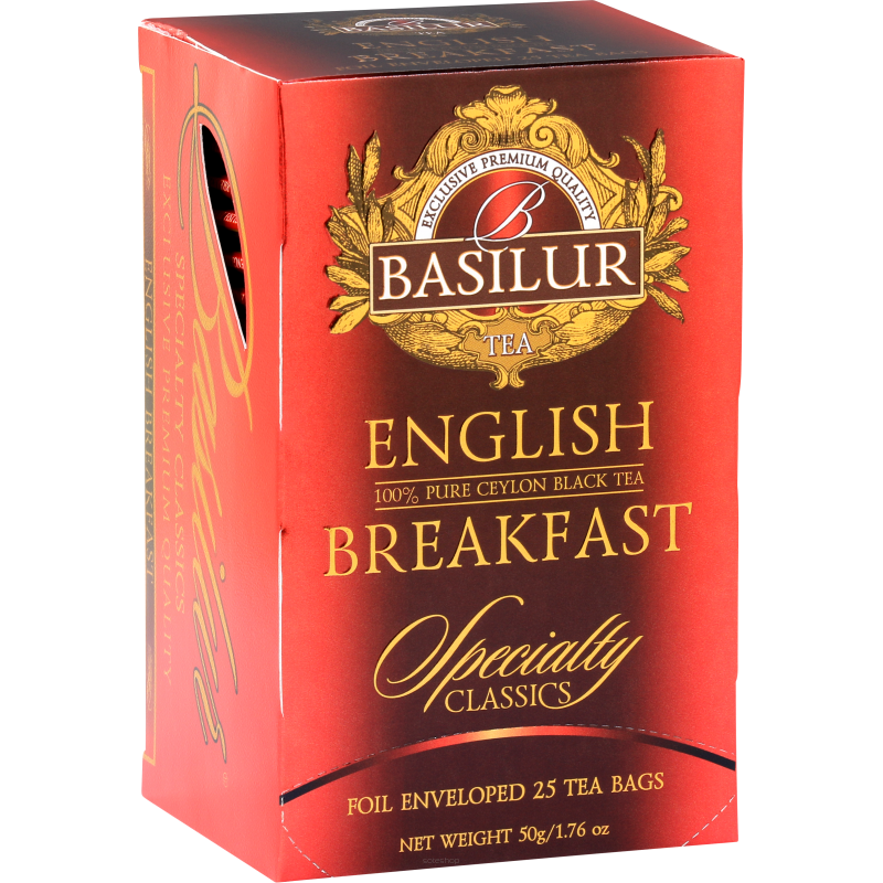 Herbata czarna ENGLISH BREAKFAST w saszet. 25x2g - Basilur