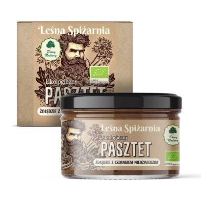 PASZTET Z ŻOŁĘDZI Z CZOSNKIEM NIEDŹWIEDZIM BIO 200 g - DARY NATURY