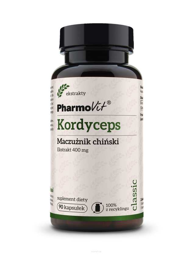 Kordyceps Maczużnik chiński 400 mg 90 kaps | Classic Pharmovit