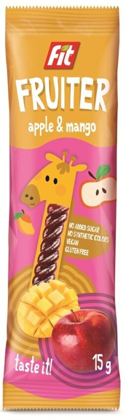 Owocowa przekąska jabłko mango bez dodatku cukru bezglutenowa 15g