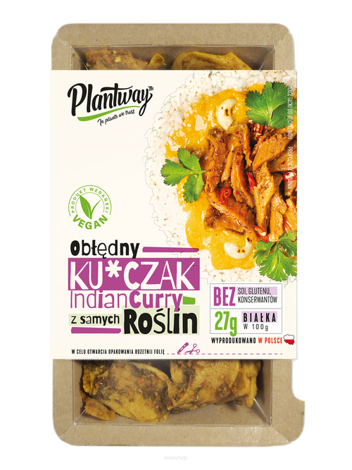 KURCZAK ROŚLINNY A'LA INDIAN CURRY 160 g - PLANTWAY