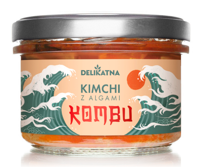 KIMCHI Z ALGAMI KOMBU 200 g - DELIKATNA (ZAKWASOWNIA)