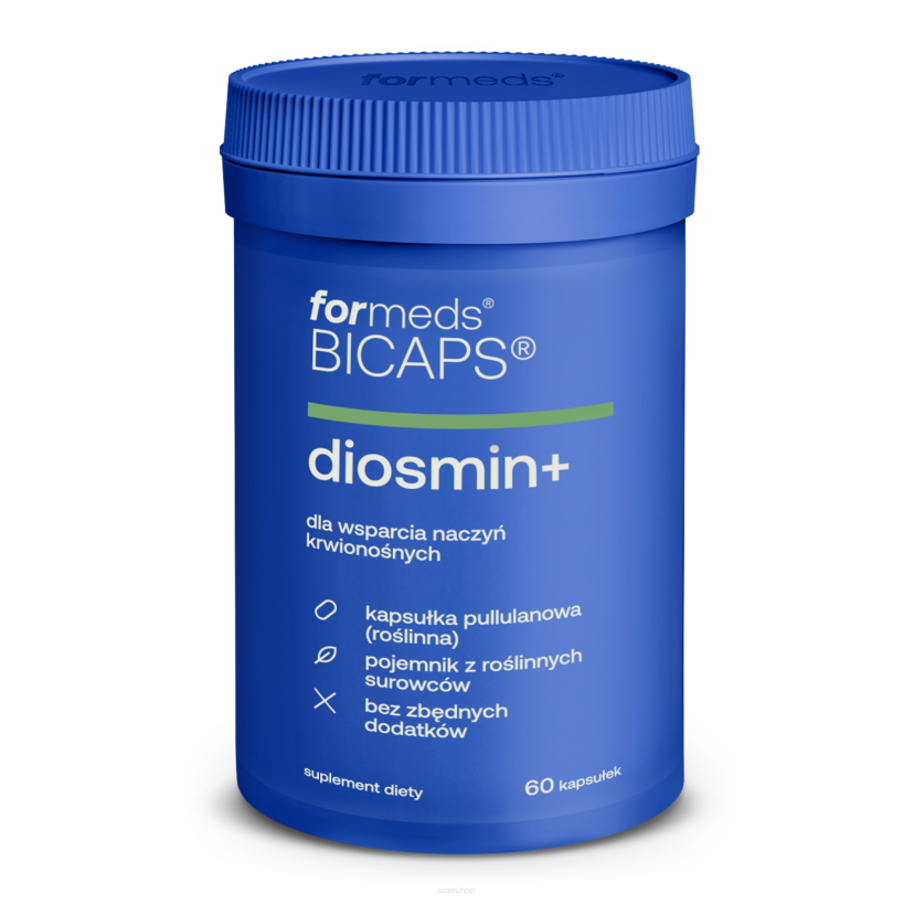 Diosmin+ diosmina hesperydyna trans-resweratrol oraz OPC 60 kaps. bicaps
24,6g - Formeds