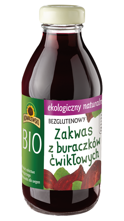 ZAKWAS Z BURAKÓW ĆWIKŁOWYCH BEZGLUTENOWY BIO 320 ml - KOWALEWSKI