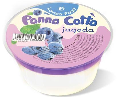 DESER PANNA COTTA Z JAGODAMI 120 g - LAVICA FOOD